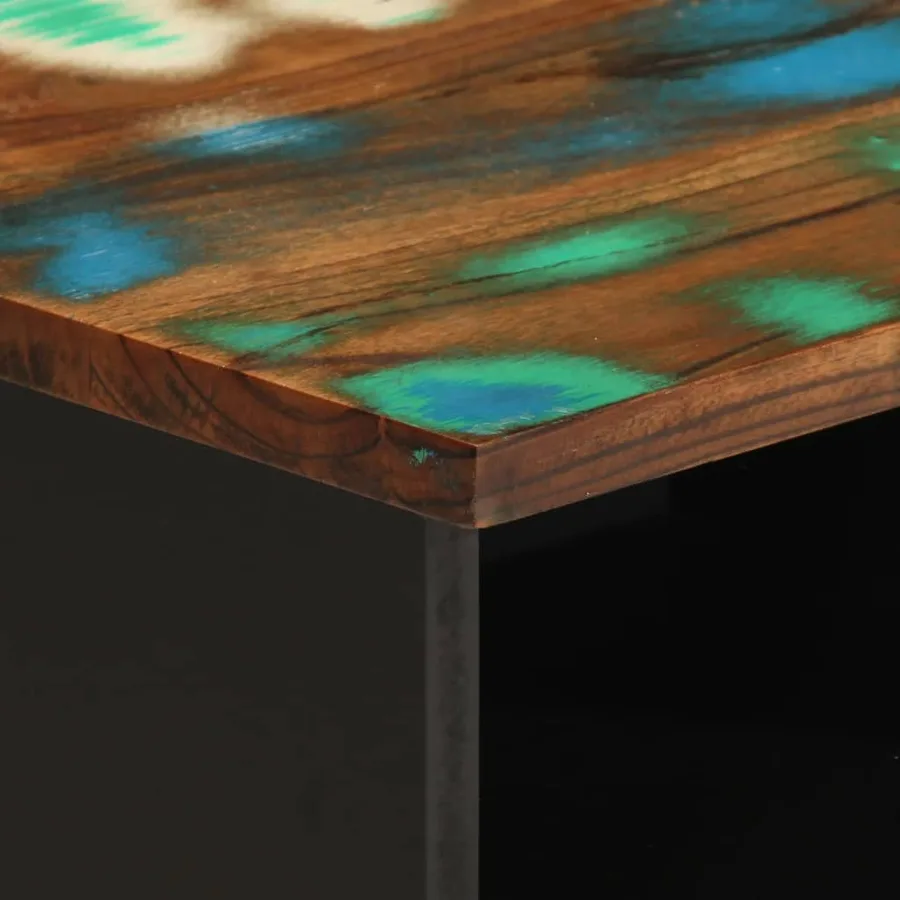 Table de chevet 40x34x46 cm bois massif de récupération - 6