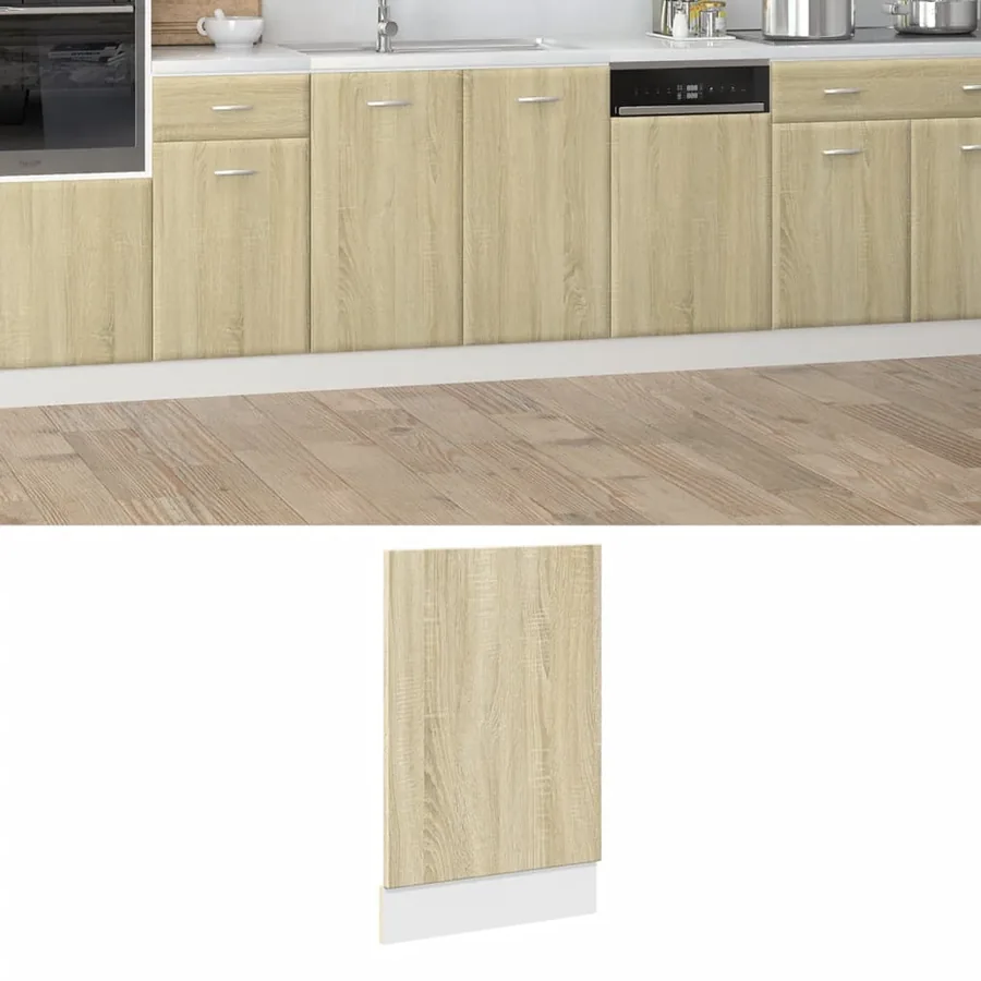 Panneau de lave-vaisselle Chêne Sonoma 45 x 3 x 67 cm Bois d'ingénierie