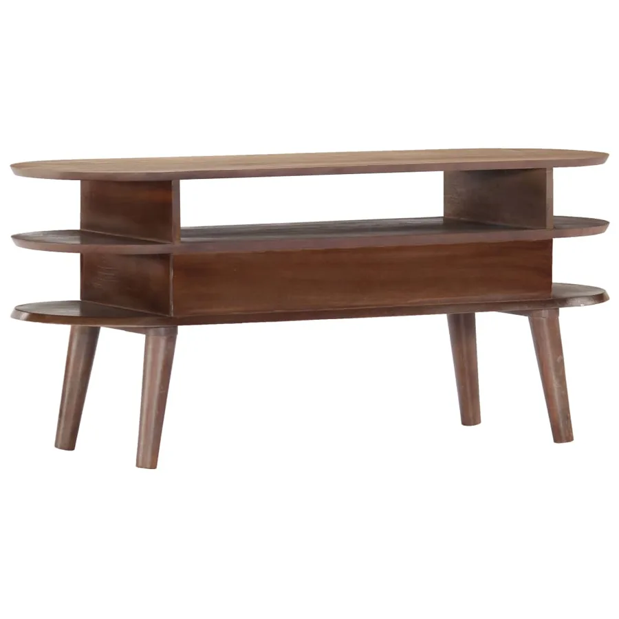 Meuble TV 110x35x50 cm Bois d'acacia solide - 3