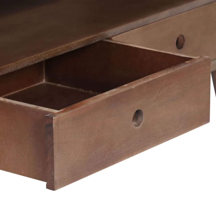 Meuble TV 110x35x50 cm Bois d'acacia solide - 6