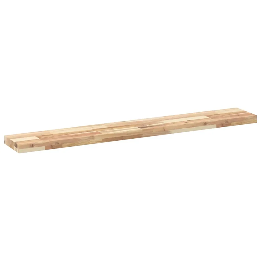 Étagères flottantes 4 pcs 120x20x4 cm acacia massif non traité - 3