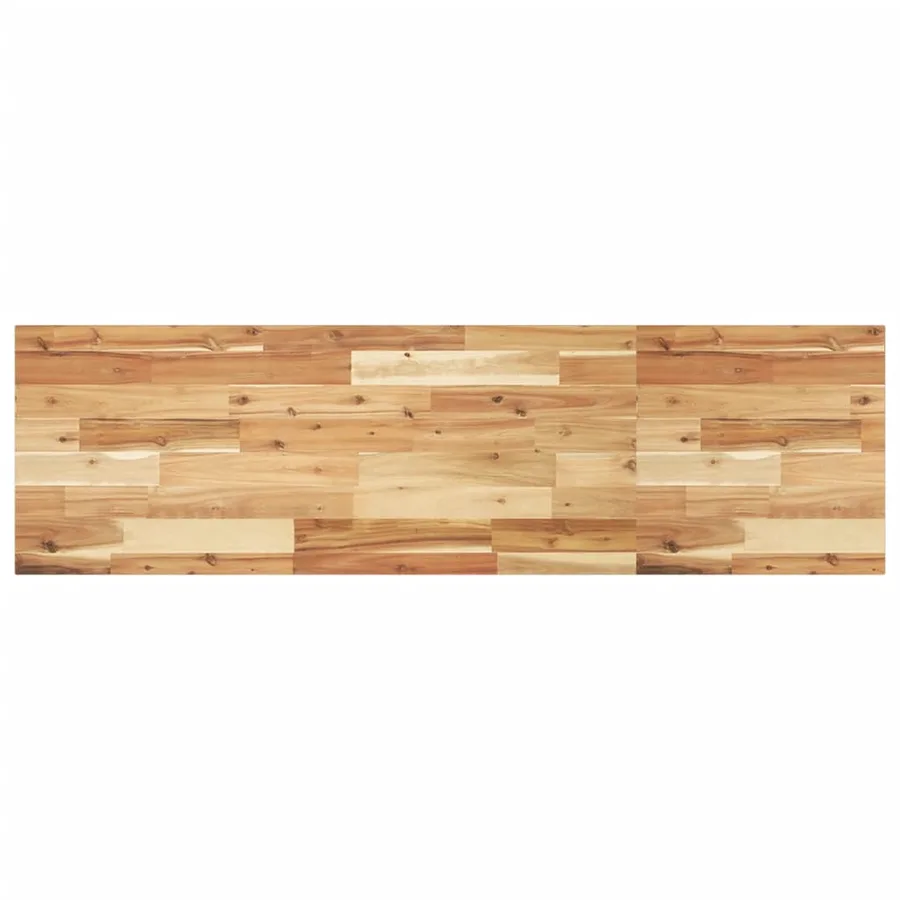 Étagère de vasque murale acier et bois massif d'acacia - 8
