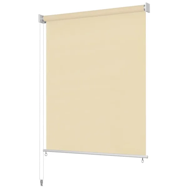 Store roulant d'extérieur 405 (l) x 140 (H) cm crème