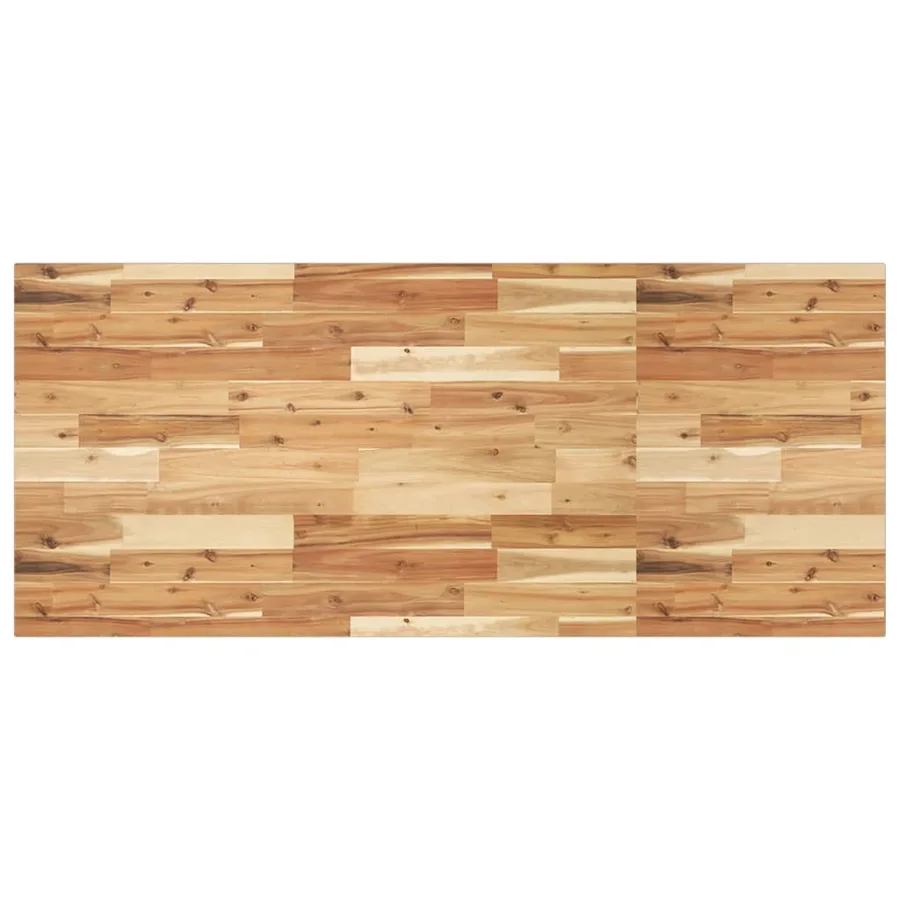 Étagère de vasque murale acier et bois massif d'acacia - 8