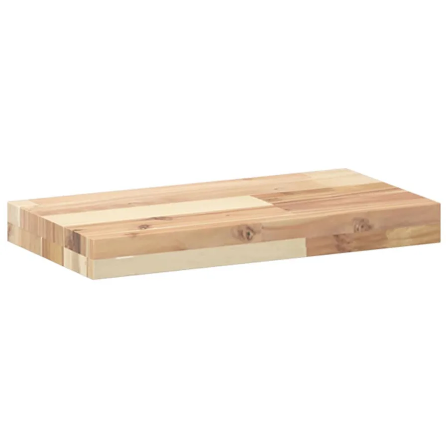 Étagères flottantes 4 pcs 60x20x4 cm acacia massif non traité - 6