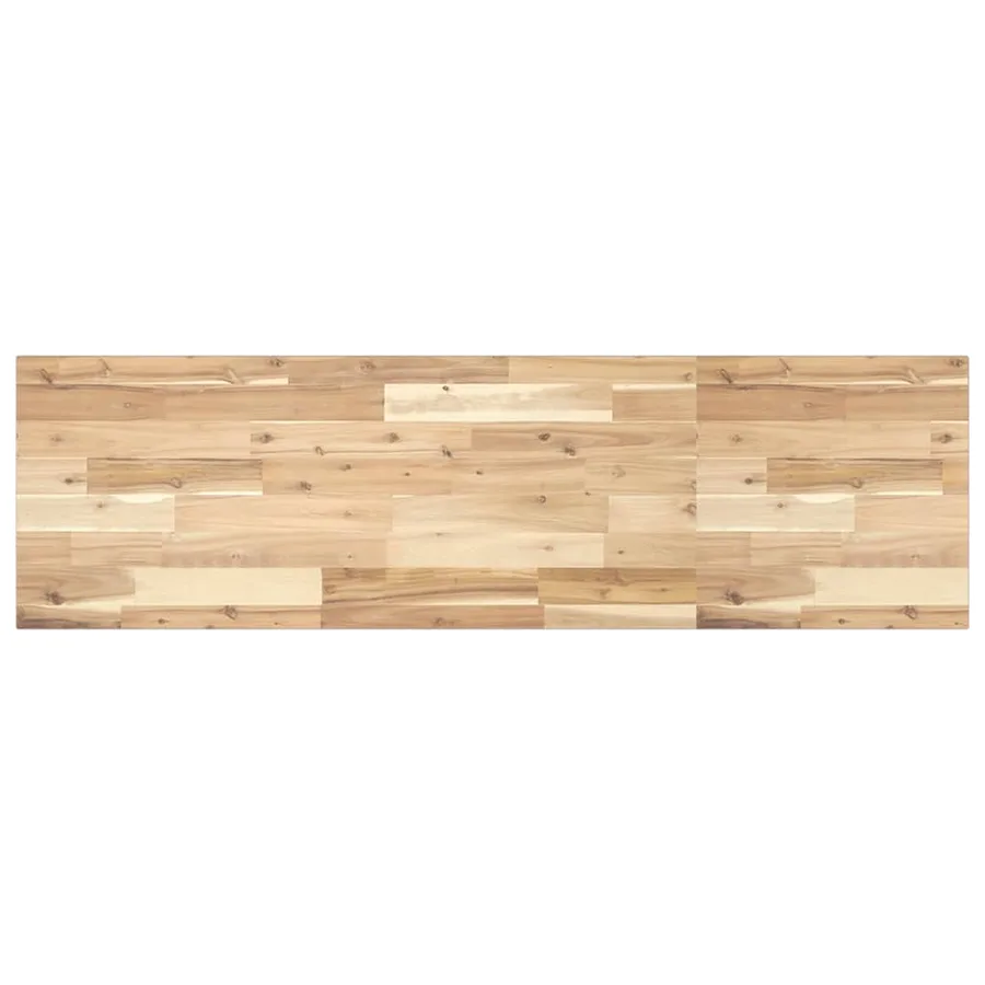 Étagère de vasque murale acier et bois massif d'acacia - 8