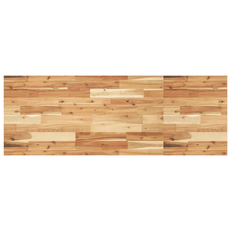 Étagère de vasque murale acier et bois massif d'acacia - 8