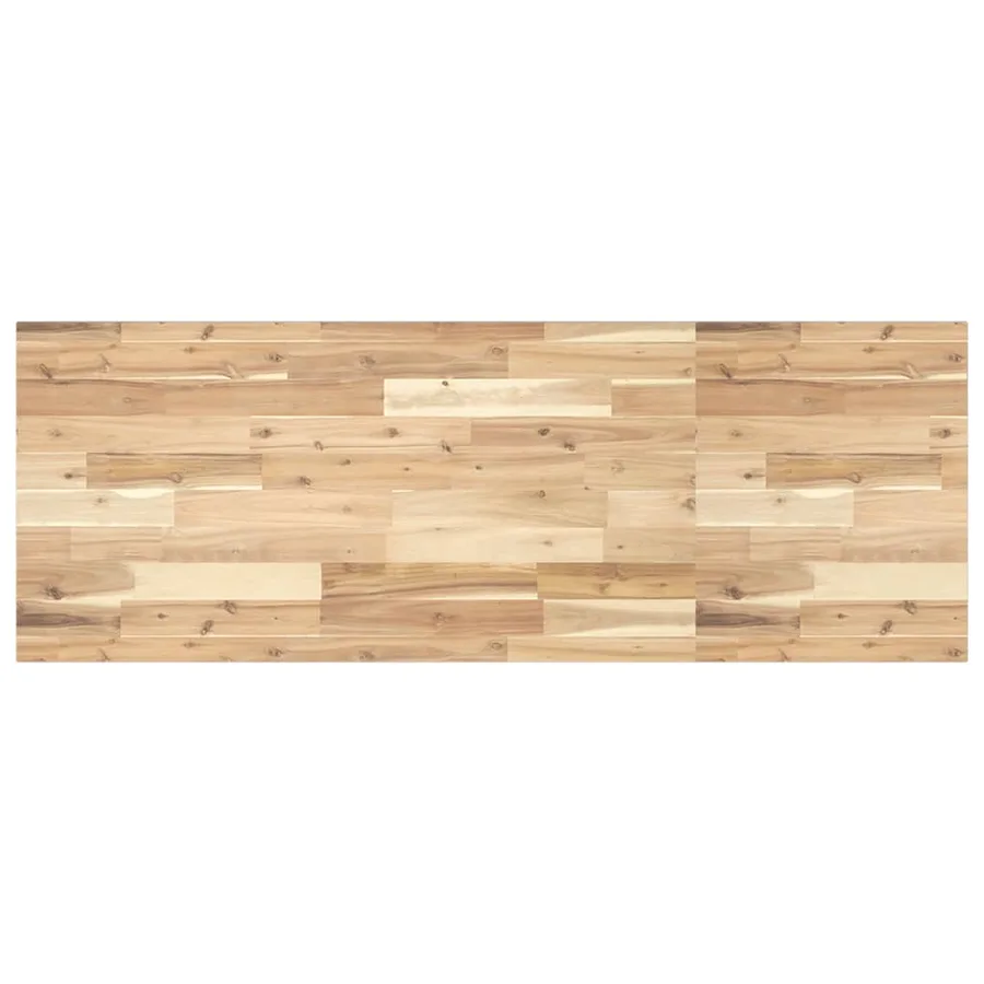 Étagère de vasque murale acier et bois massif d'acacia - 8