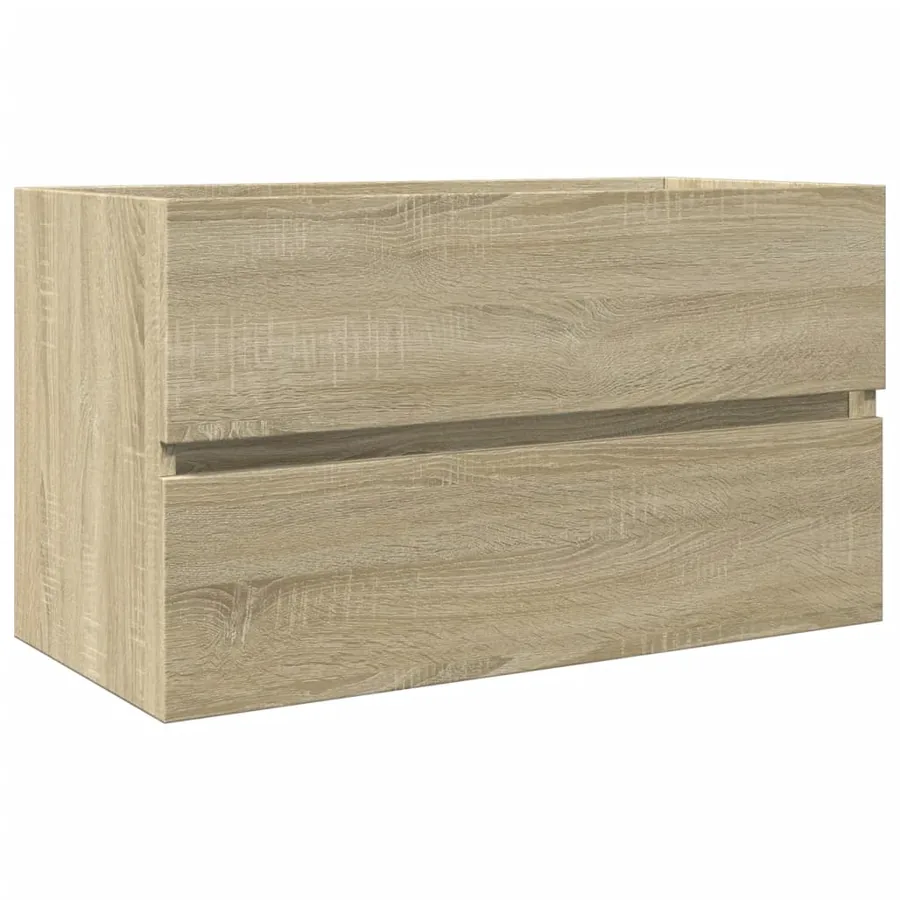 Armoire d'évier chêne sonoma 80x38,5x45 cm Bois d'ingénierie - 2