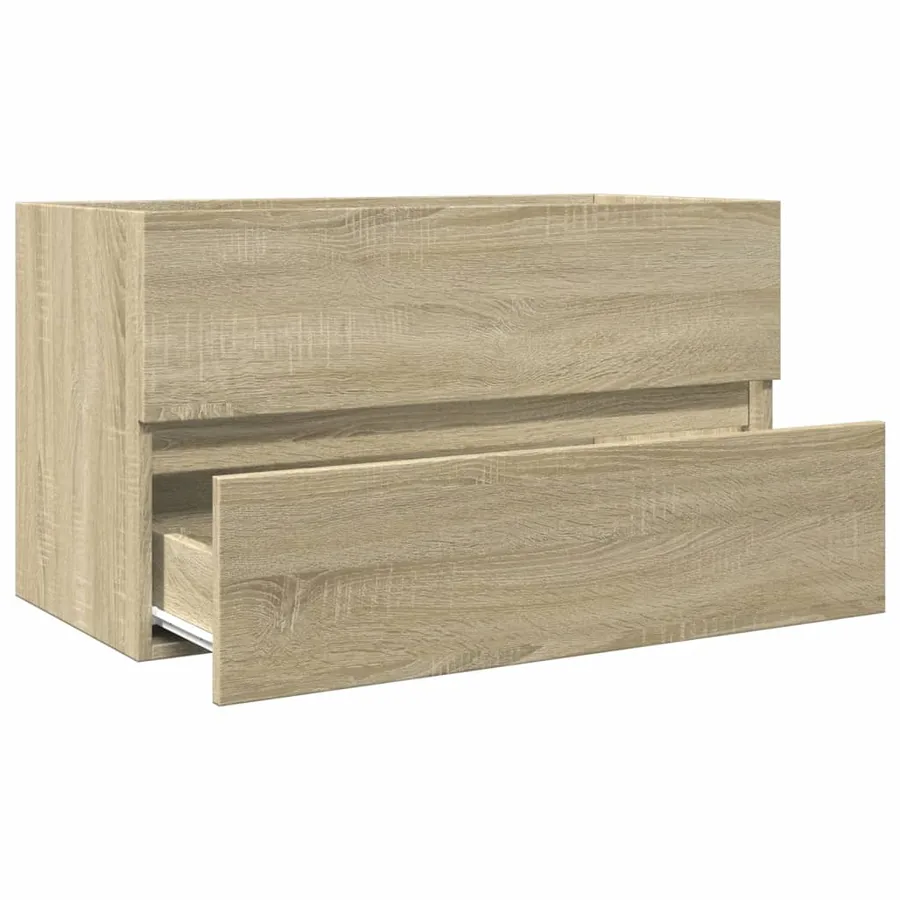 Armoire d'évier chêne sonoma 80x38,5x45 cm Bois d'ingénierie - 7