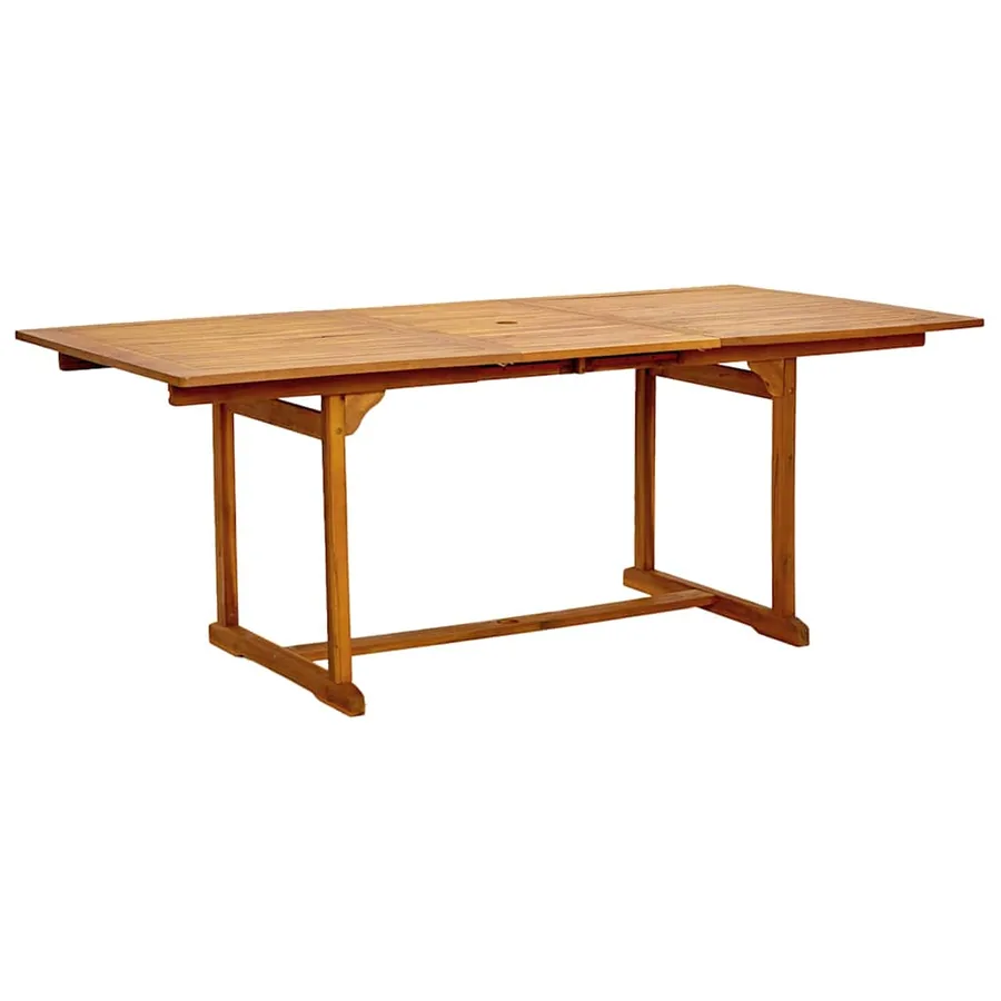 Ensemble à Manger de jardin 7pcs bois d'acacia solide textilène - 3
