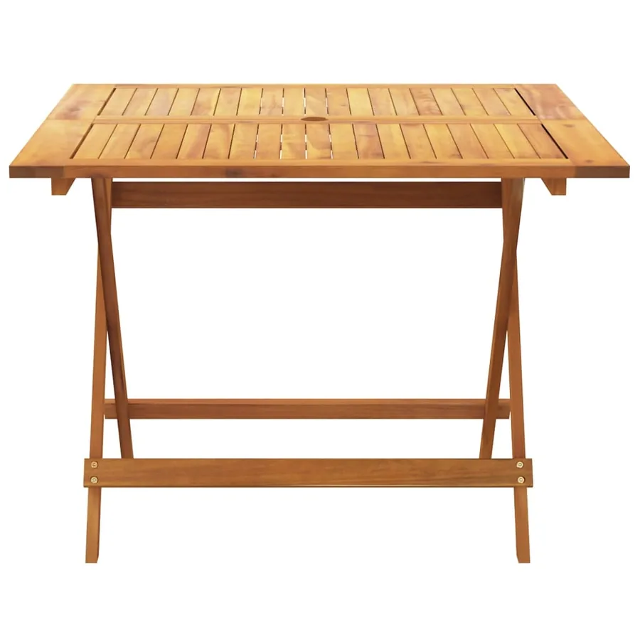 Ensemble à manger de jardin 5 pcs résine tressée et bois massif - 6