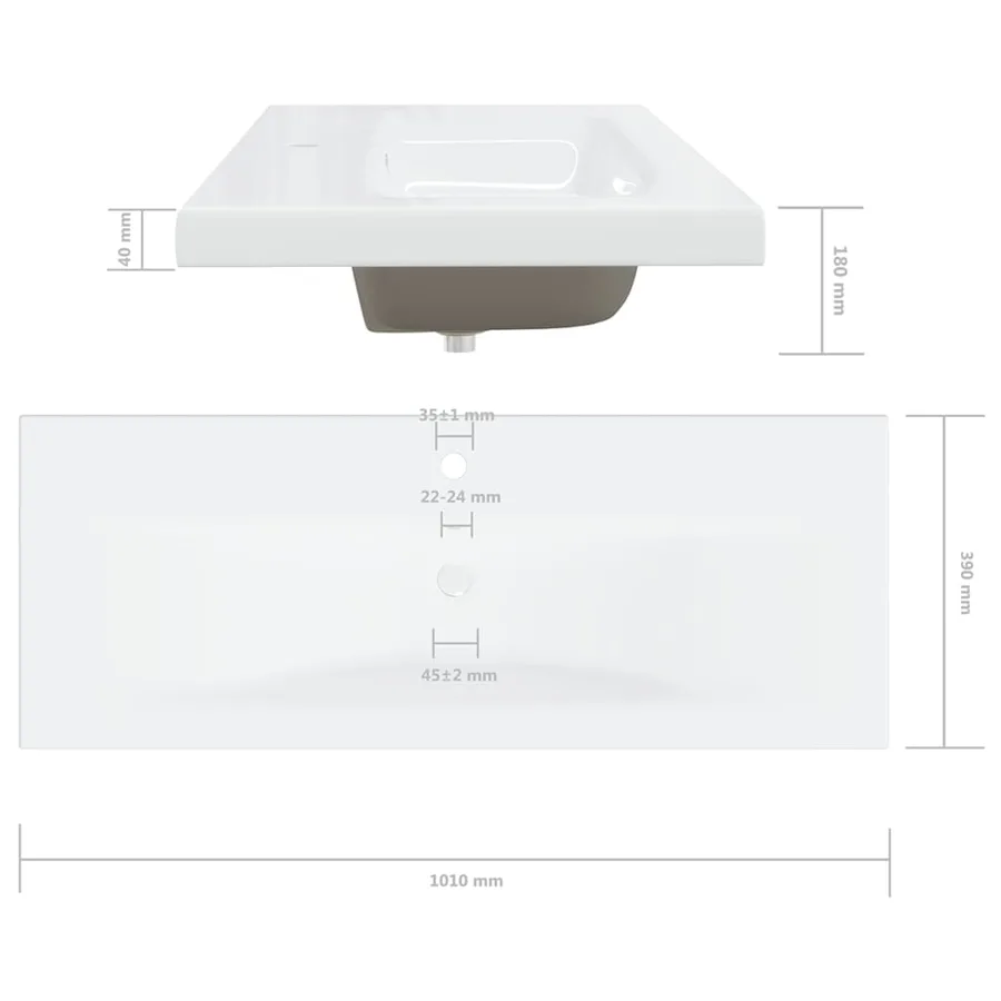 Armoire d'évier avec lavabo intégré Blanc Aggloméré - 16