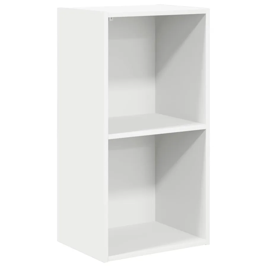 Bibliothèque blanc 40x30x76,5 cm bois d'ingénierie - 2