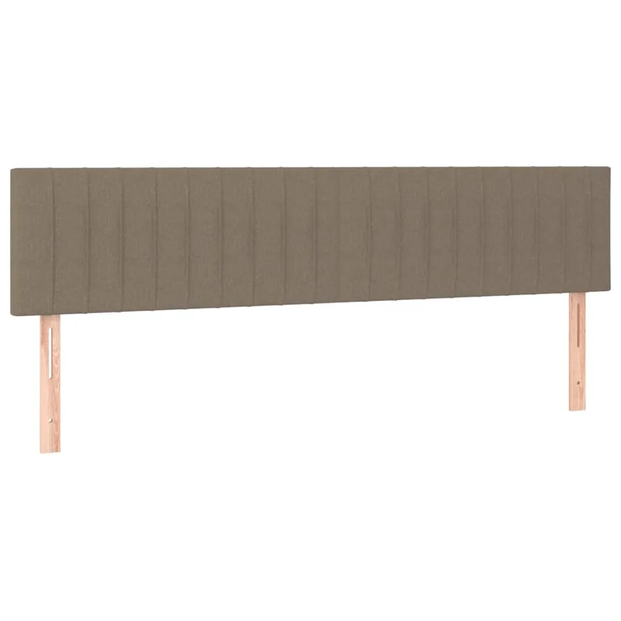 Sommier à lattes de lit avec matelas taupe 120x190 cm tissu - 7