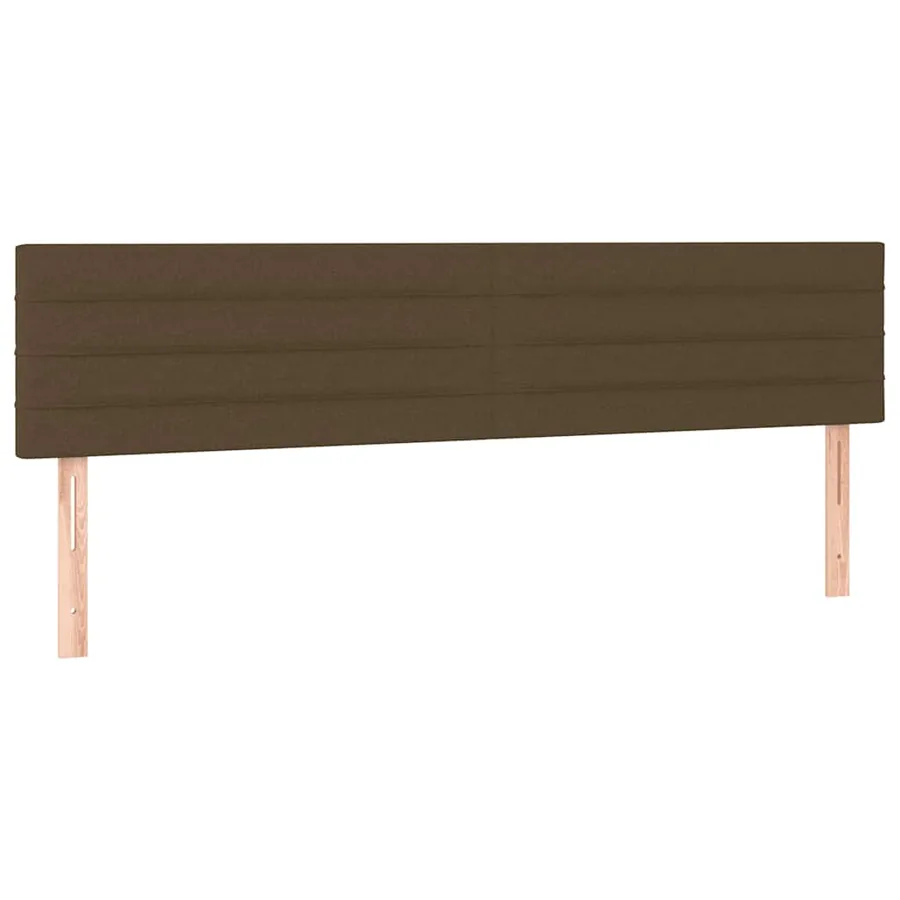 Sommier à lattes de lit et matelas marron foncé 120x190cm tissu - 7