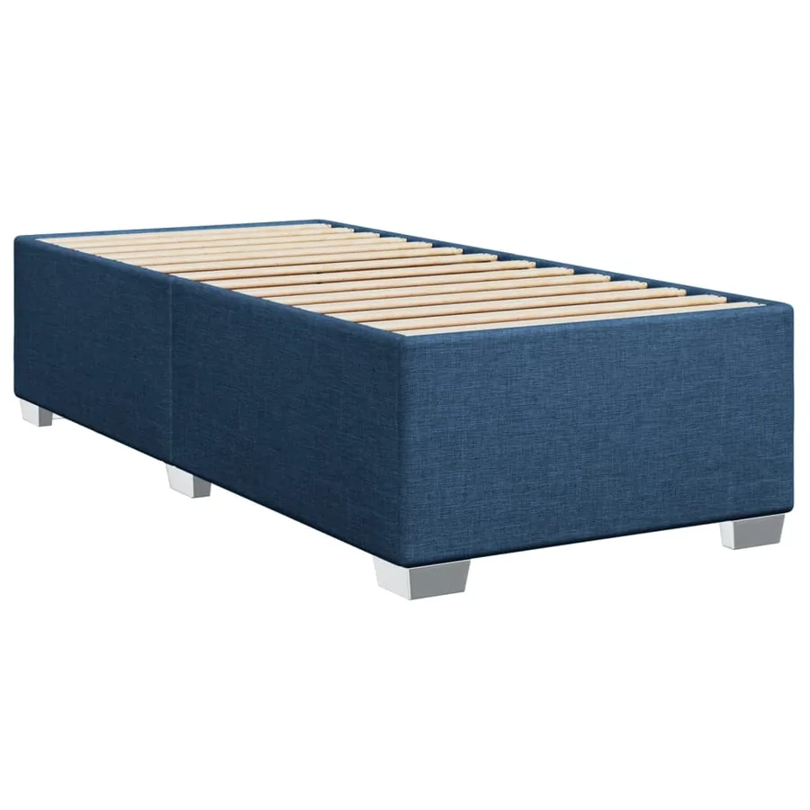 Sommier à lattes de lit avec matelas Bleu 80x200 cm Tissu - 8
