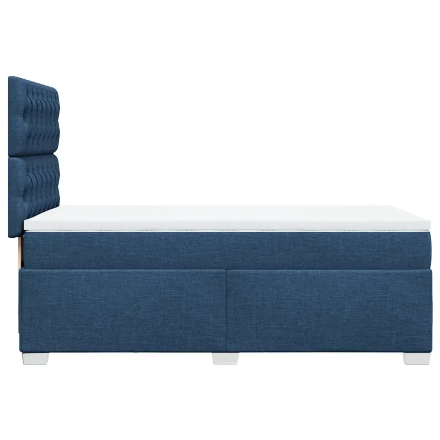 Sommier à lattes de lit avec matelas Bleu 80x200 cm Tissu - 9