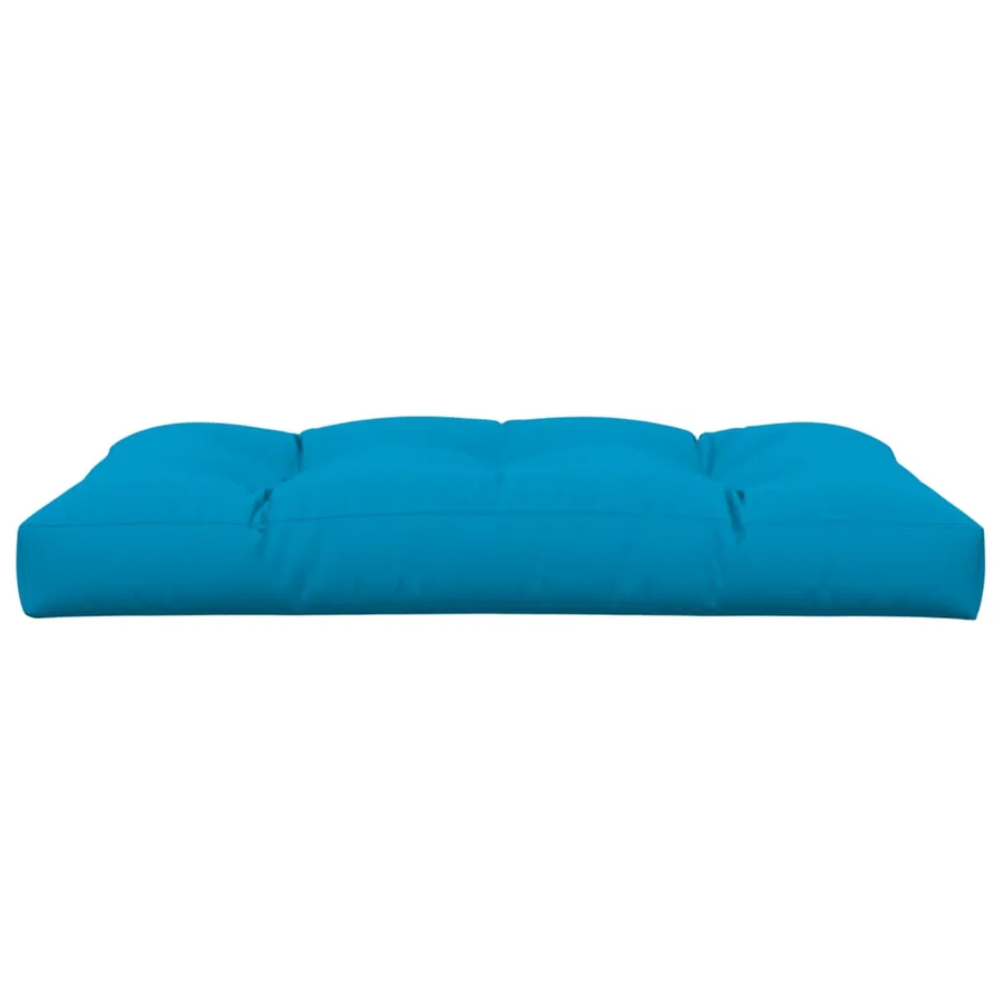 Coussin de palette bleu 120x80x12 cm tissu - 4