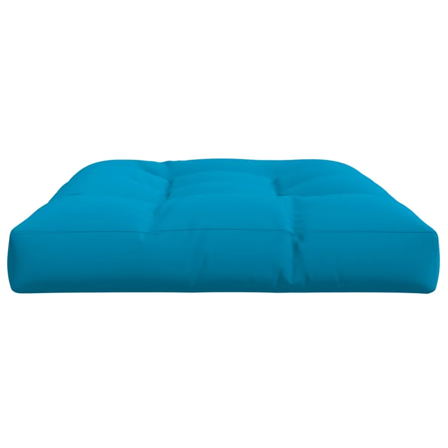 Coussin de palette bleu 120x80x12 cm tissu - 5