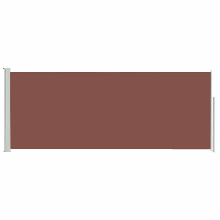Auvent latéral rétractable 120 x 300 cm Marron - 4