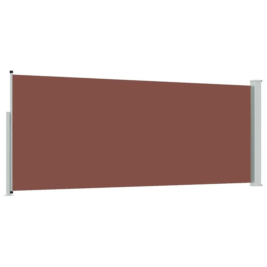 Auvent latéral rétractable 120 x 300 cm Marron - 6