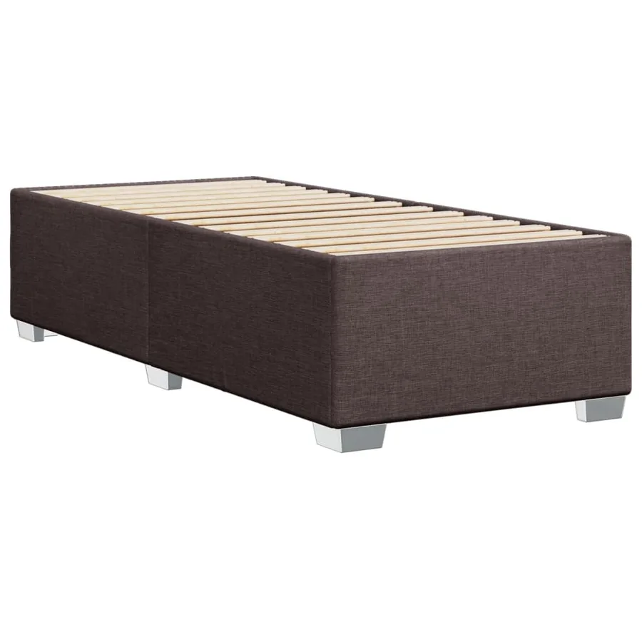 Sommier à lattes de lit avec matelas Marron foncé 100x200 cm - 8
