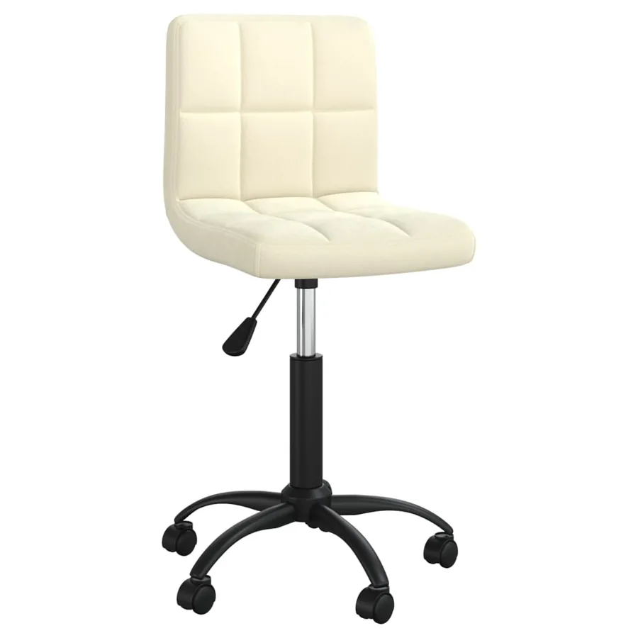 Chaise pivotante de salle à manger Crème Velours