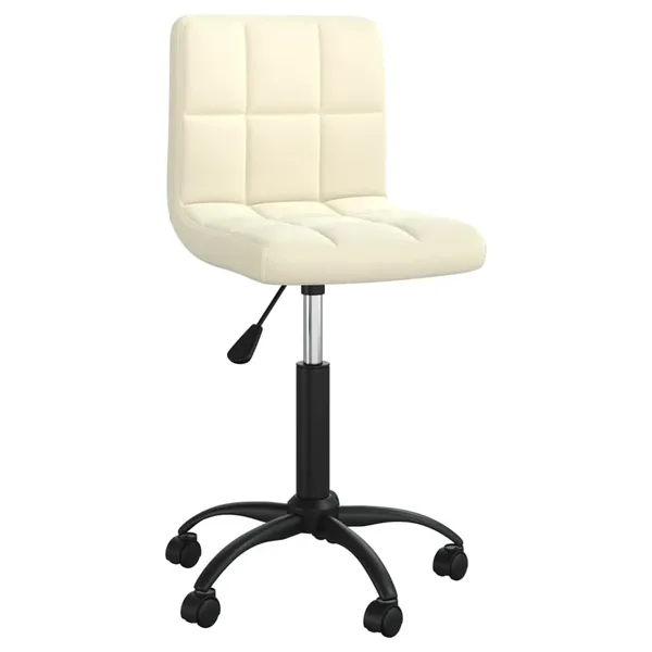 Chaise pivotante de salle à manger Crème Velours