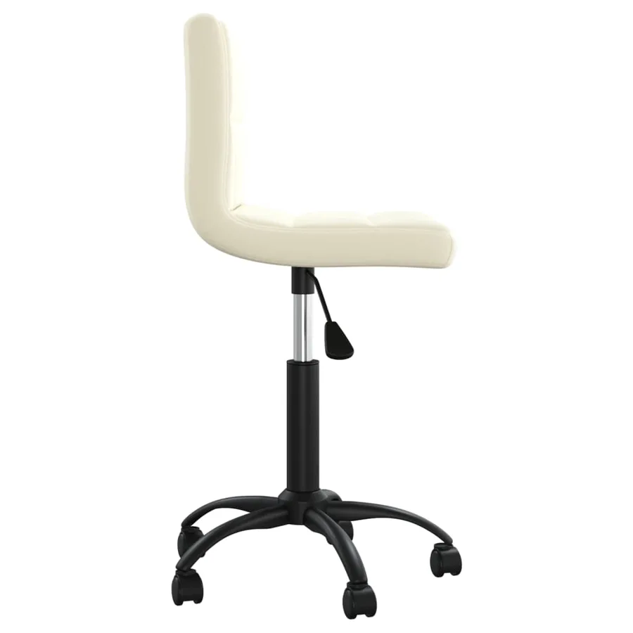 Chaise pivotante de salle à manger Crème Velours - 3