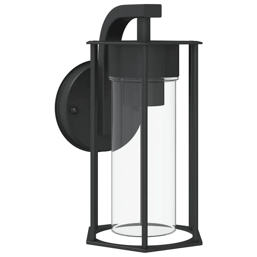 Applique murale d'extérieur noir acier inoxydable - 2