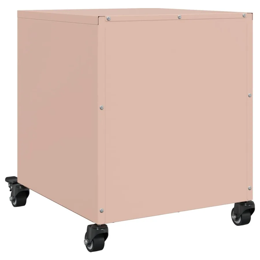 Tables de chevet 2 pcs rose 36x39x43,5 cm acier - 8