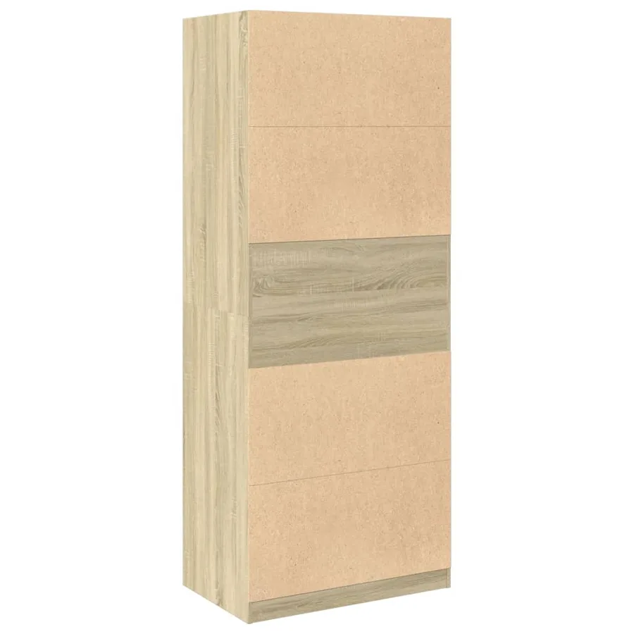 Garde-robe chêne sonoma 80x50x200 cm bois d'ingénierie - 6