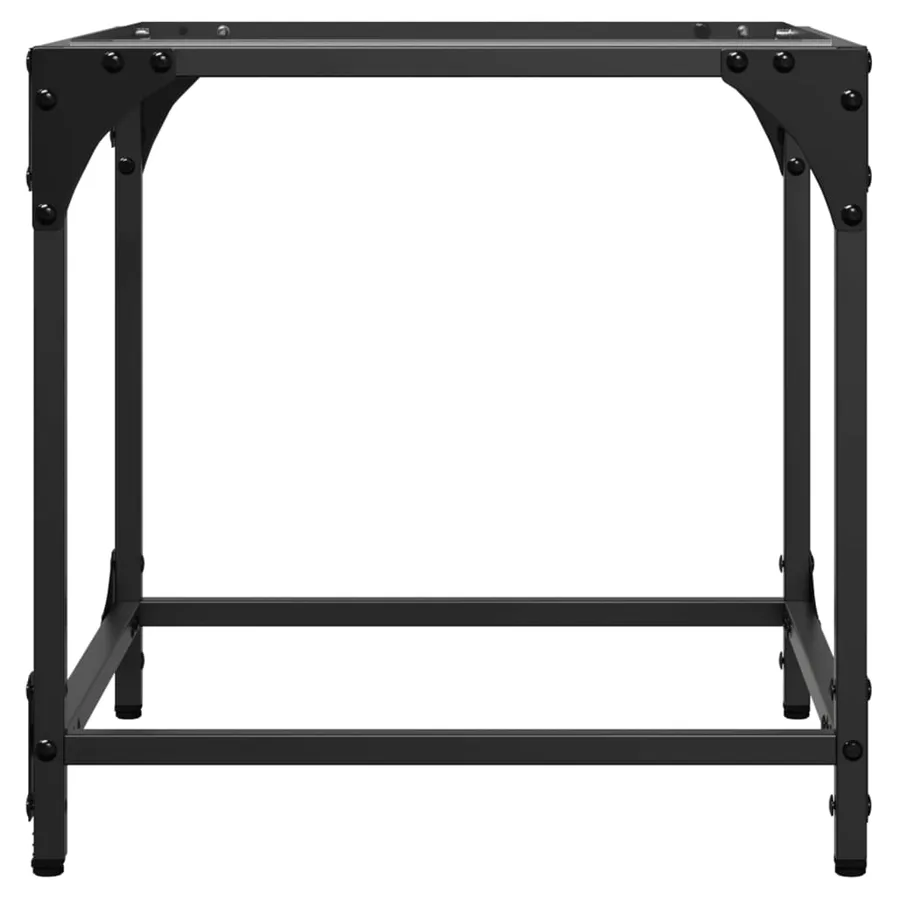 Tables basses avec dessus en verre transparent 2 pcs acier - 4