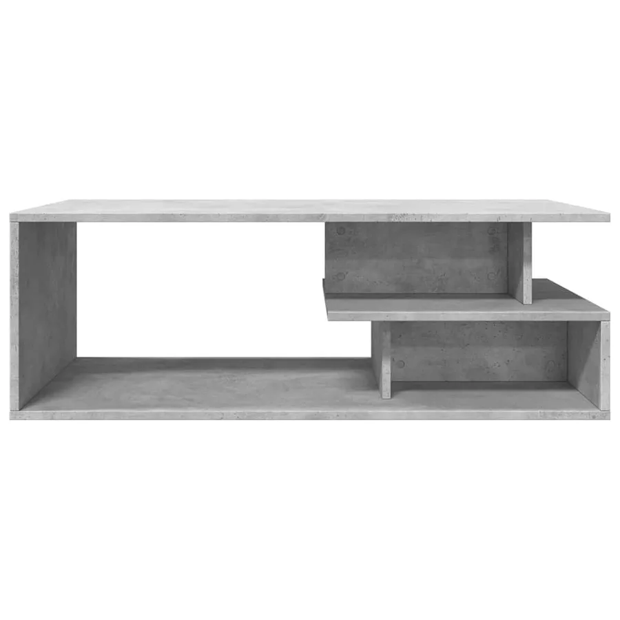 Table basse gris béton 102x55x35 cm bois d'ingénierie - 4