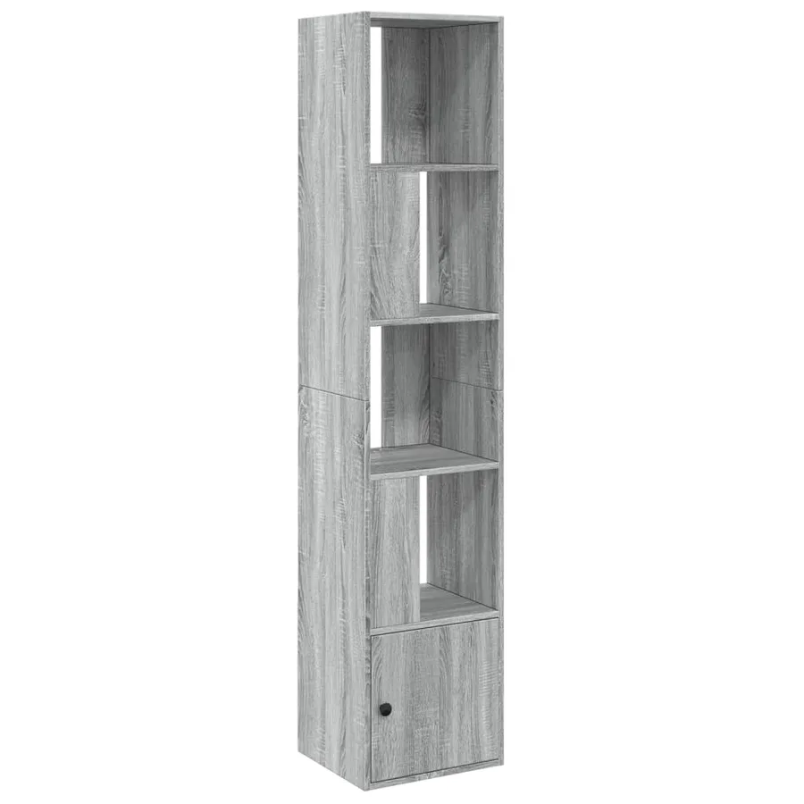 Bibliothèque sonoma gris 40x36x189 cm bois d'ingénierie - 2