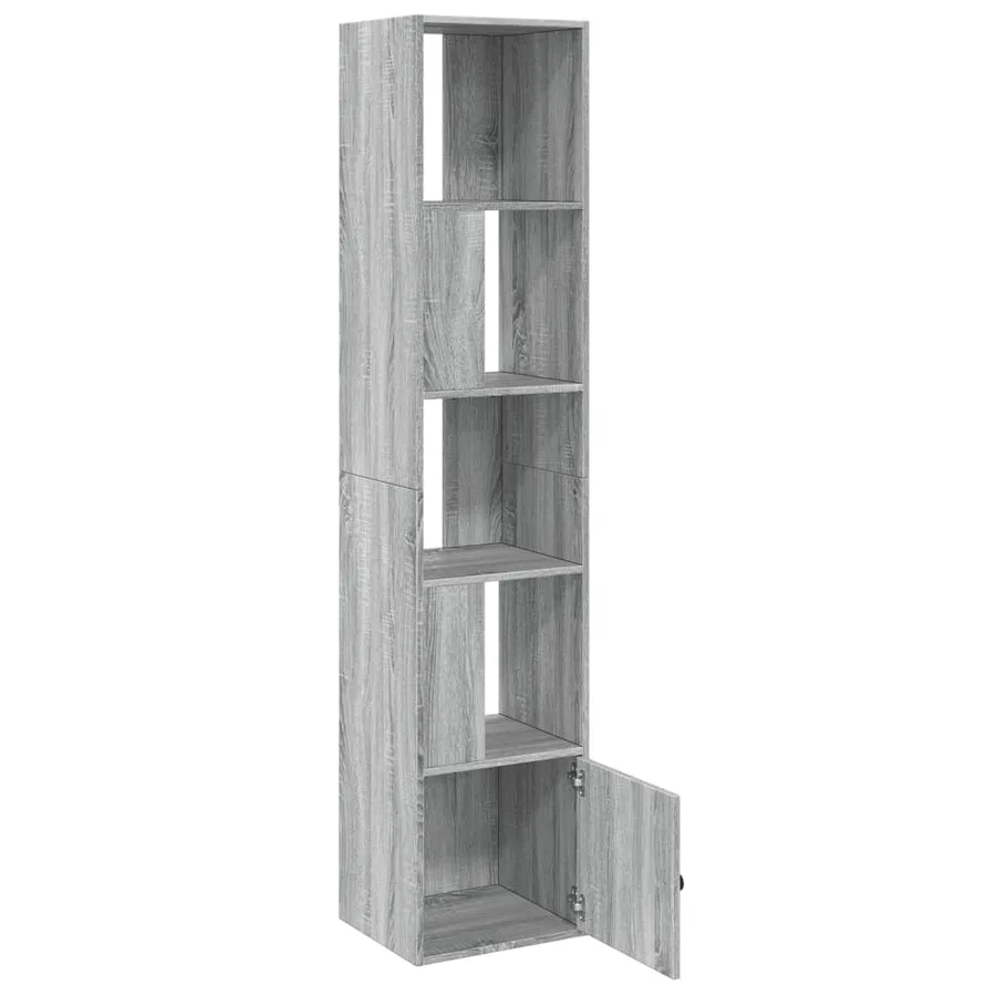 Bibliothèque sonoma gris 40x36x189 cm bois d'ingénierie - 6