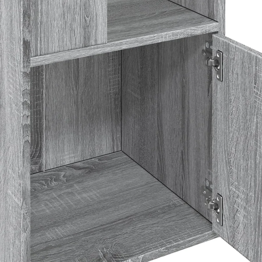 Bibliothèque sonoma gris 40x36x189 cm bois d'ingénierie - 7