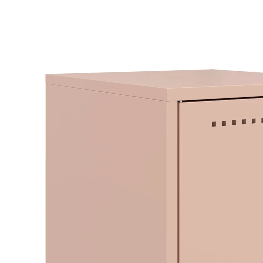 Tables de chevet 2 pcs rose 36x39x60,5 cm acier - 11