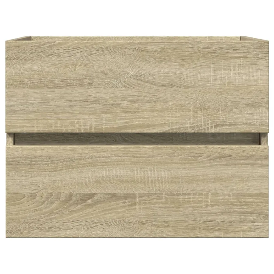 Ensemble de meubles de bain 2pcs céramique et bois d'ingénierie - 5
