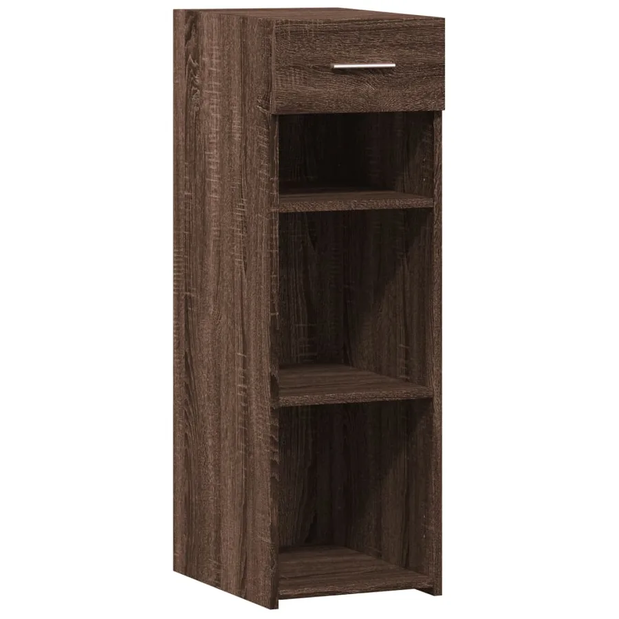 Buffet chêne marron 30x42,5x93 cm bois d'ingénierie - 2
