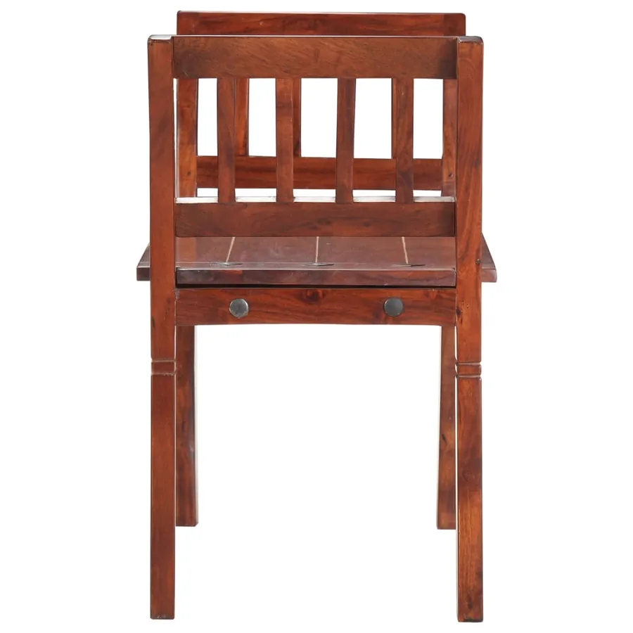 Banc 111 cm Bois d'acacia solide - 3