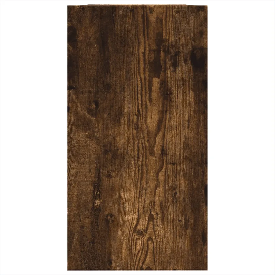 Armoire de lavabo chêne fumé 63x29x55 cm bois d'ingénierie - 6