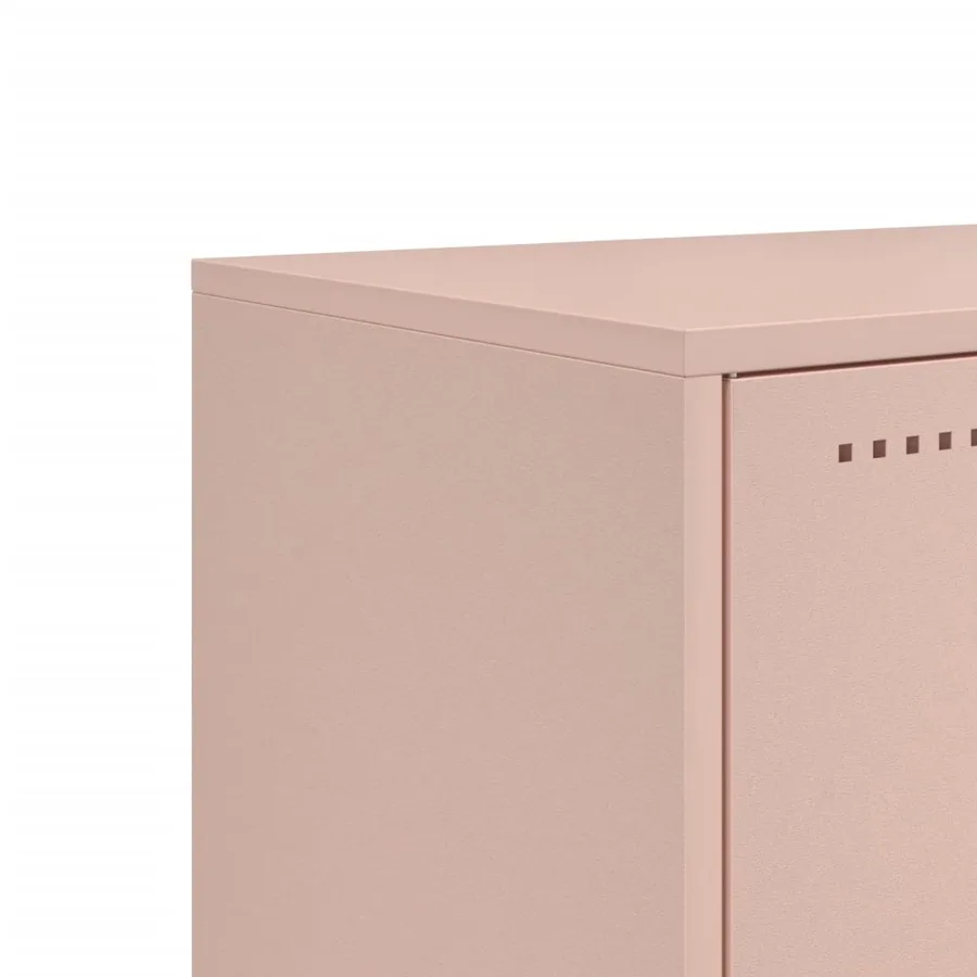 Meuble TV rose 100,5x39x60,5 cm acier - 11