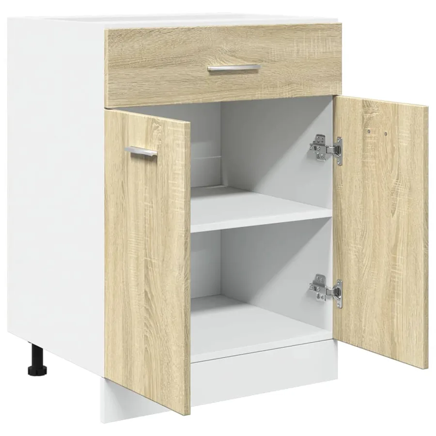 Armoire à tiroirs "Lyon" Chêne Sonoma 60 x 46 x 81,5 cm Bois d'ingénierie - 6