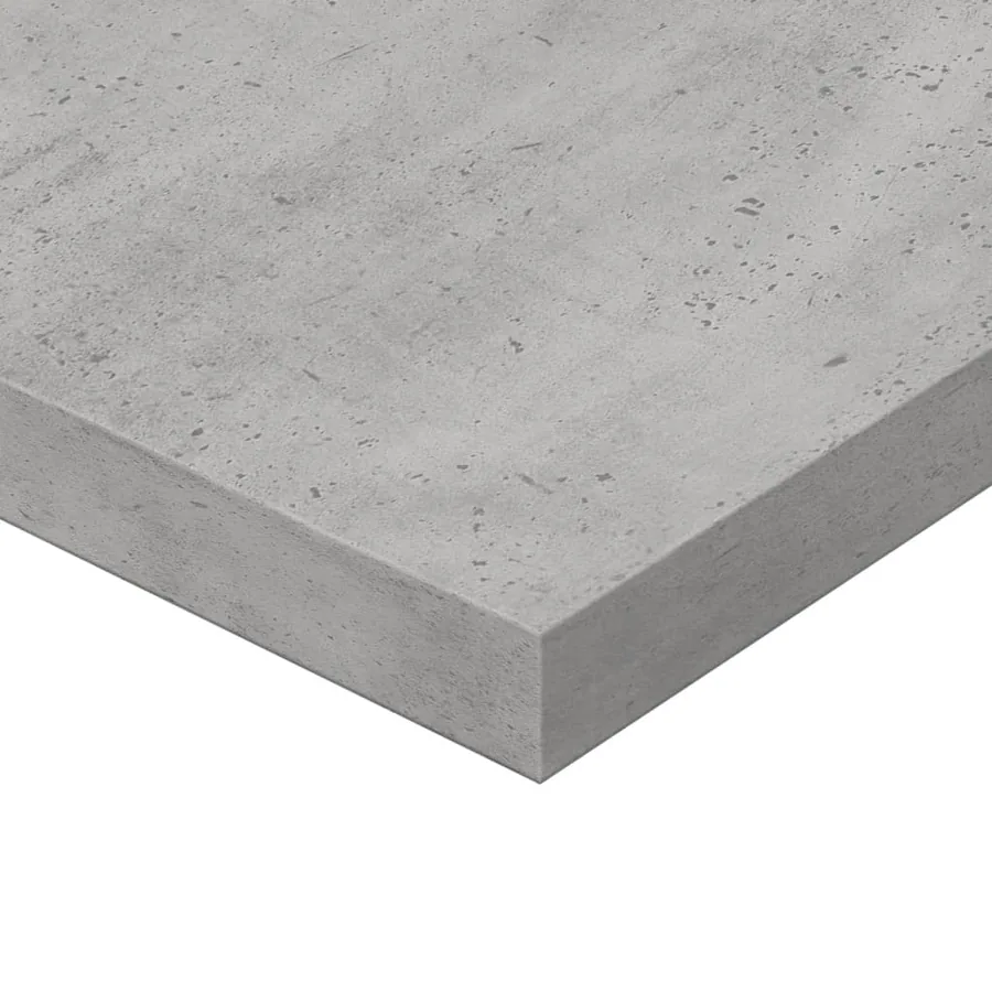 Panneaux de bibliothèque 4 pcs Gris béton 80x20x1,5cm Aggloméré - 7