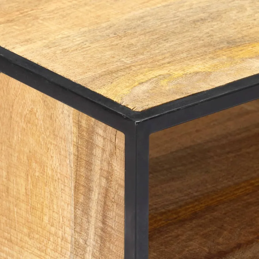Meuble TV 120x30x45 cm Bois solide de manguier - 6
