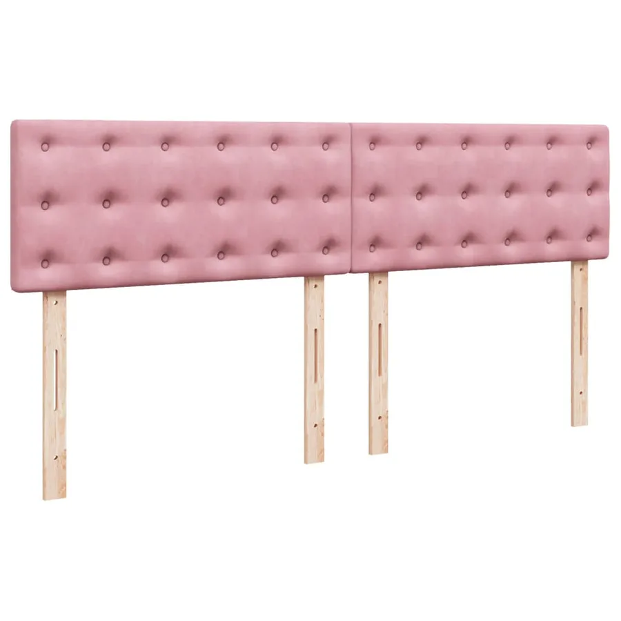 Sommier à lattes de lit avec matelas Rose 200x200 cm Velours - 8