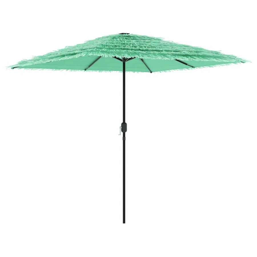 Parasol de jardin avec mât en acier vert 248x248x248 cm - 2