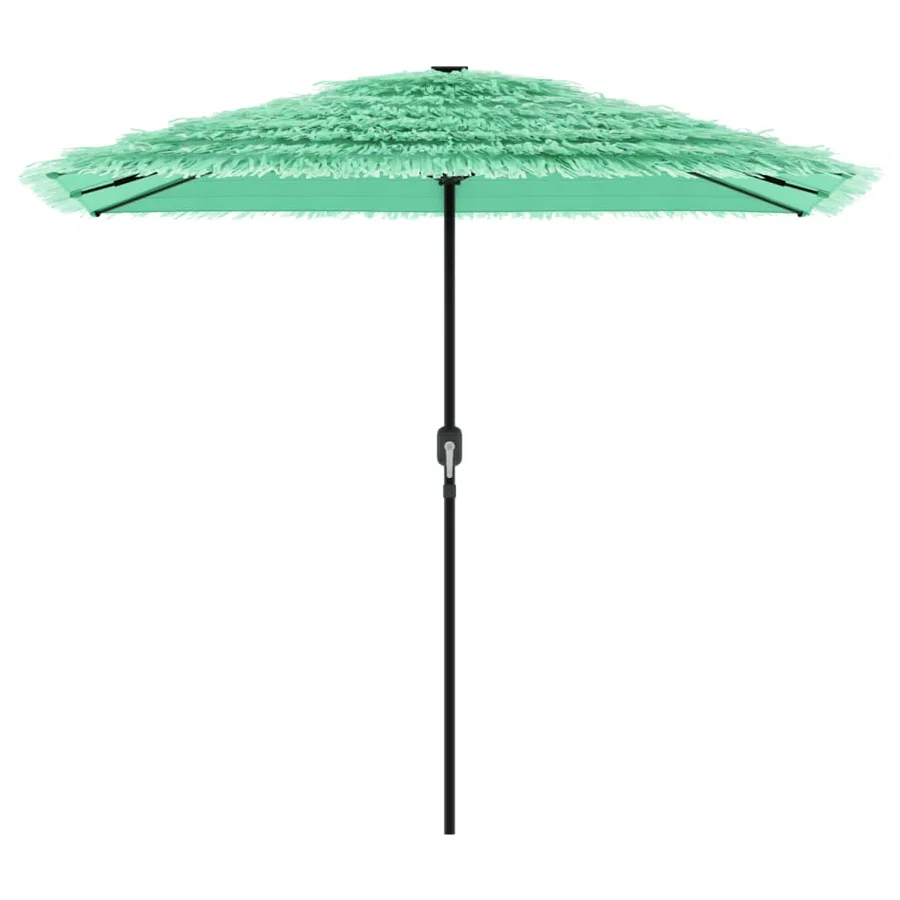 Parasol de jardin avec mât en acier vert 248x248x248 cm - 4